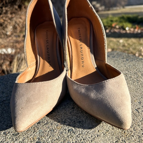 These taupe suede shoes will go with everything!! - Picture 3 of 3